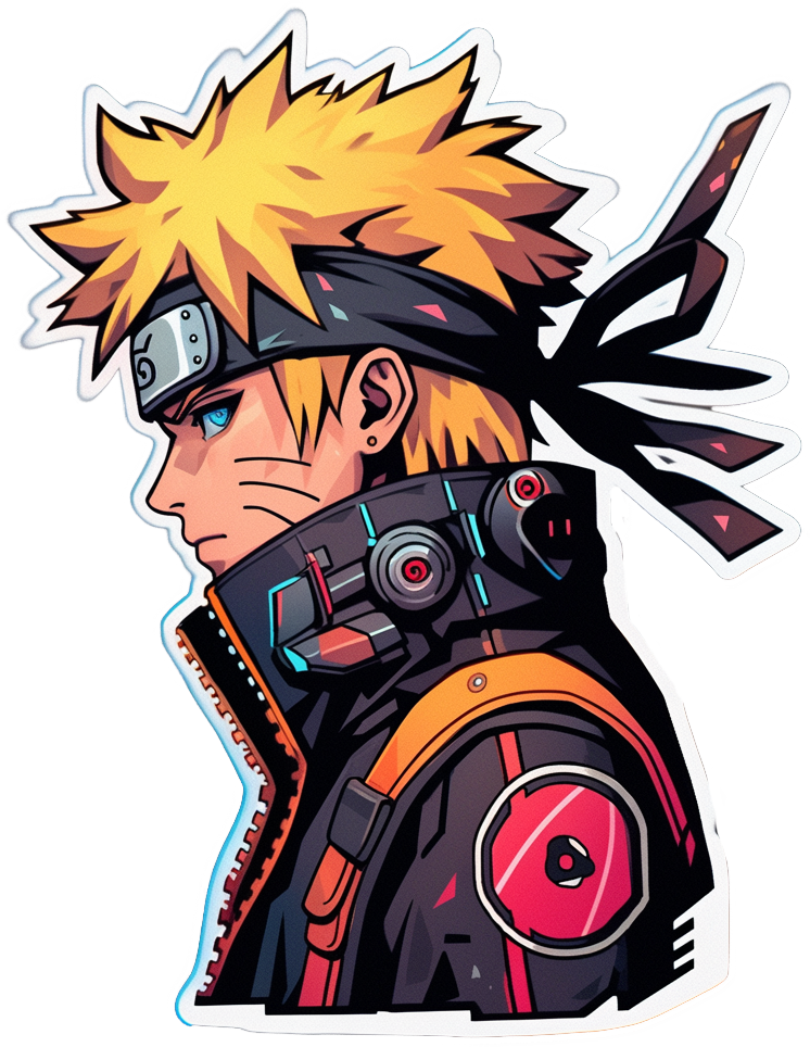 Naruto Uzumaki Cyberpunk Style